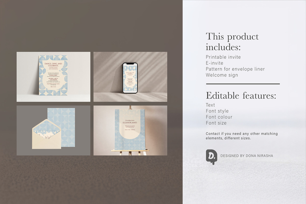 Canva Birthday Template Bundle - 43, a Marketing Template by BloomToLife By Dona (Photo 6 of 6)