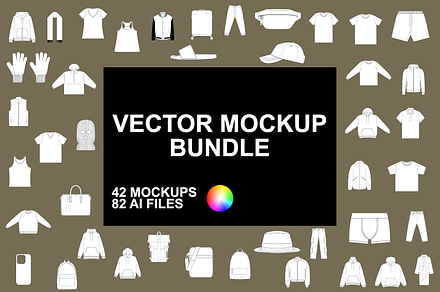 Vector Clothing Mockups Bundle