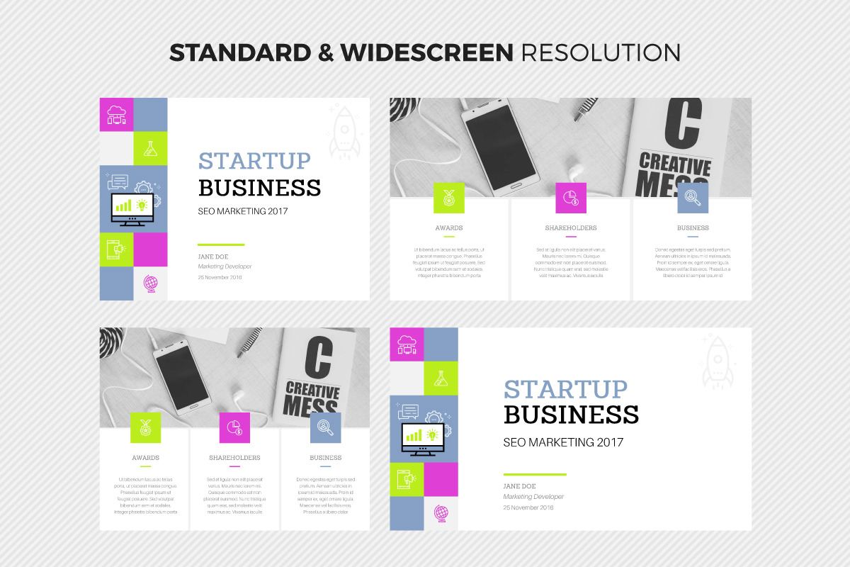 Startup Business Template, a Presentation Template by Wipavee (Photo 3 of 5)