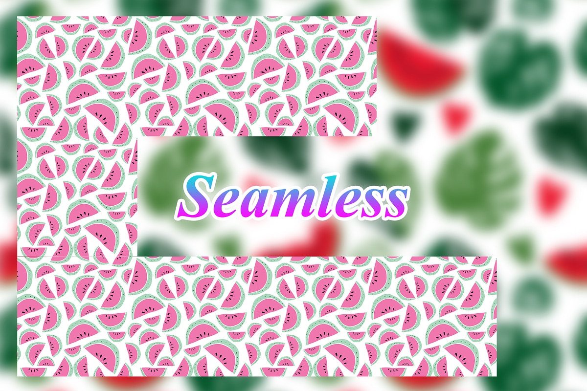 Watermelon seamless pattern, a Pattern Graphic by Digital Studio