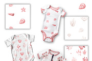 Mermaid- baby collection, an Animal Illustration by Linerisyart (Thumbnail 7 of 12)