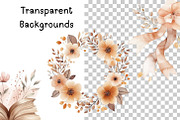 Boho Floral Rainbow Clipart, an Illustration by PassionPNGcreation (Thumbnail 7 of 12)