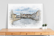 Canvas Watercolor Paint Art Effect, an Action Add-On by MRI STUDIO (Thumbnail 4 of 16)