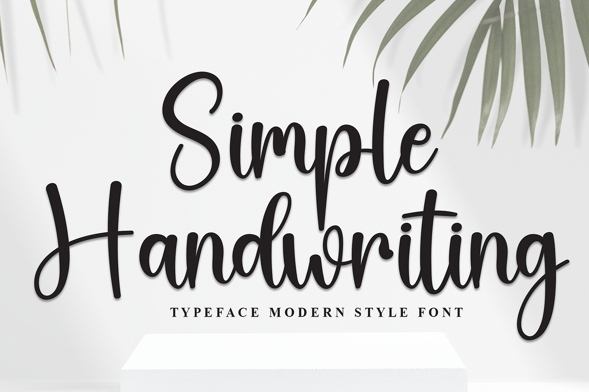 Simple Handwriting | Script Font, a Handwritten Font by Scratchones (Photo 1 of 8)