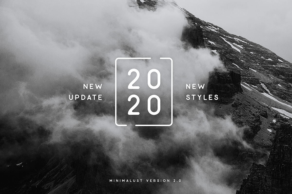 Minimalust Typeface - 2020 UPDATE, a Font by Wandery Supply (Photo 2 of 16)