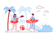 Flat Line Web Illustrations, a Templates & Theme by alexdndz (Thumbnail 9 of 25)