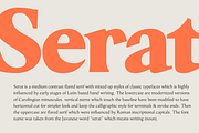 Serat | Flared Serif Family, a Serif Font by Wahyu & Sani Co. (Thumbnail 7 of 15)