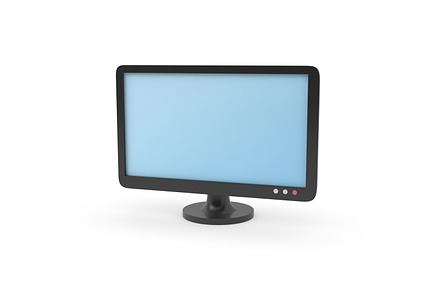 TV screen monitor, simple cartoon