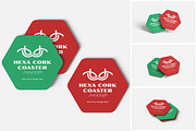 Hexa Cork Coaster Mockup, a Product Mockup by MrLetters (Thumbnail 1 of 5)