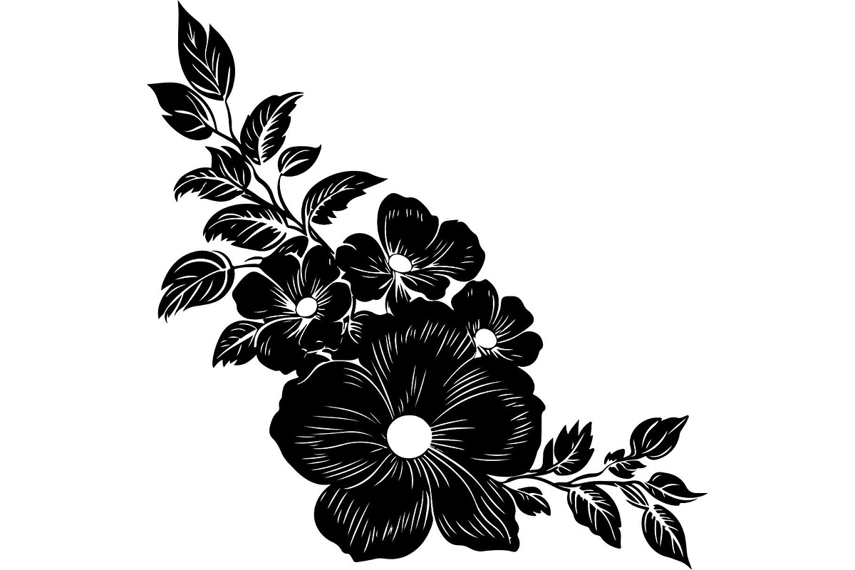 Vintage Floral Corner SVG Bundle, an Object Graphic by Designer_Momina (Photo 12 of 14)