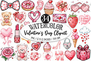 Valentine's Day Clipart, an Illustration by Designking (Thumbnail 1 of 5)