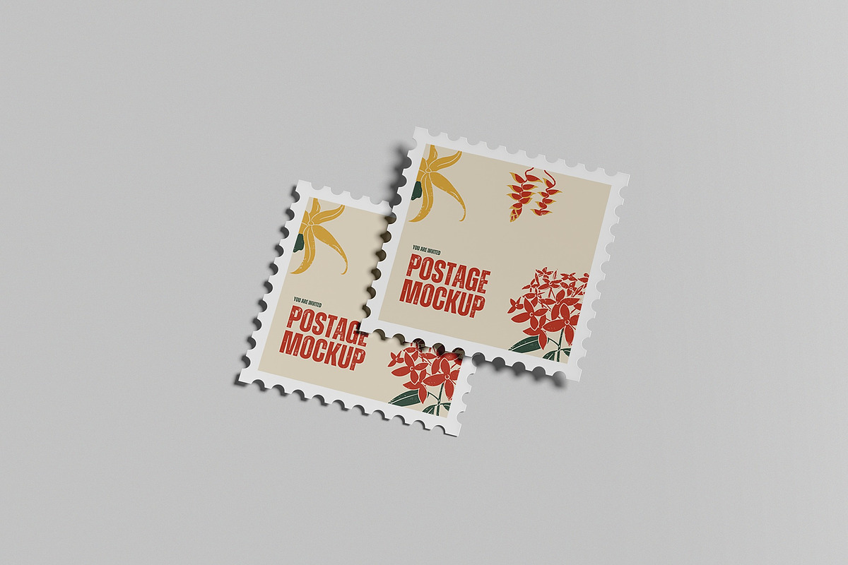 Postage Stamp Mockup, a Books & Magazine Mockup by hokagata (Photo 2 of 5)
