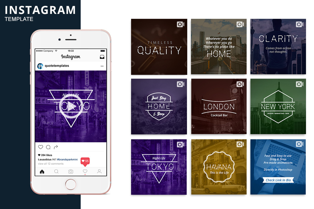 Minima Animated Template, a Social Media Template by Brandspark Mini (Photo 1 of 2)