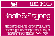 Kasih & Sayang font, a Serif Font by weknow (Thumbnail 1 of 8)