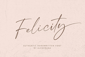 Felicity - Handwritten Font