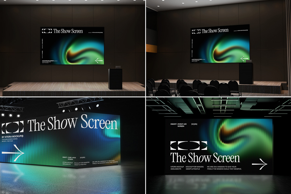 40+ Event Screen Mockup Bundle, a Mockup by Vitora Mockup (Photo 3 of 13)