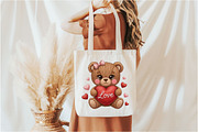 Faux Yarn Crochet Mother's day Teddy, an Illustration by Designking (Thumbnail 6 of 6)