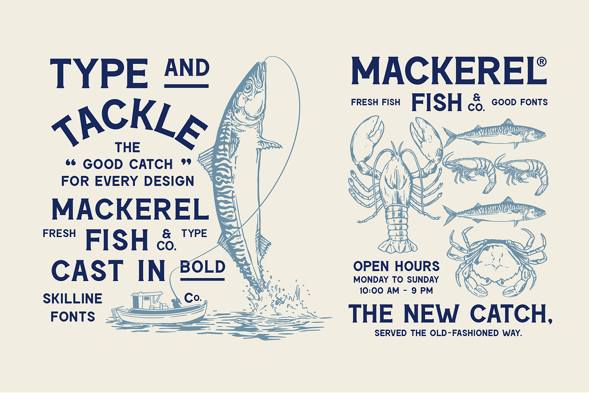 SFC Mackerel (Refined) - Font Duo, a Serif Font by Skilline Supply Co. (Photo 15 of 22)