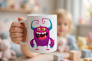 Funny Monster Mascot & Sticker Set, a Seasonal Illustration by D R A W K M A N (Thumbnail 2 of 5)