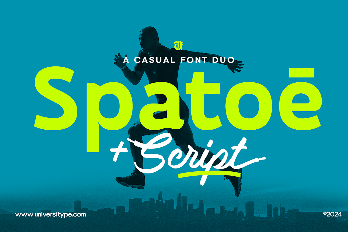 UT Spatoe - A Casual Font Duo, a Sans Serif Font by Universitype (Photo 1 of 14)