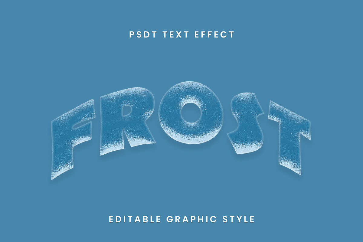 Icy Frozen Bold Text Effect