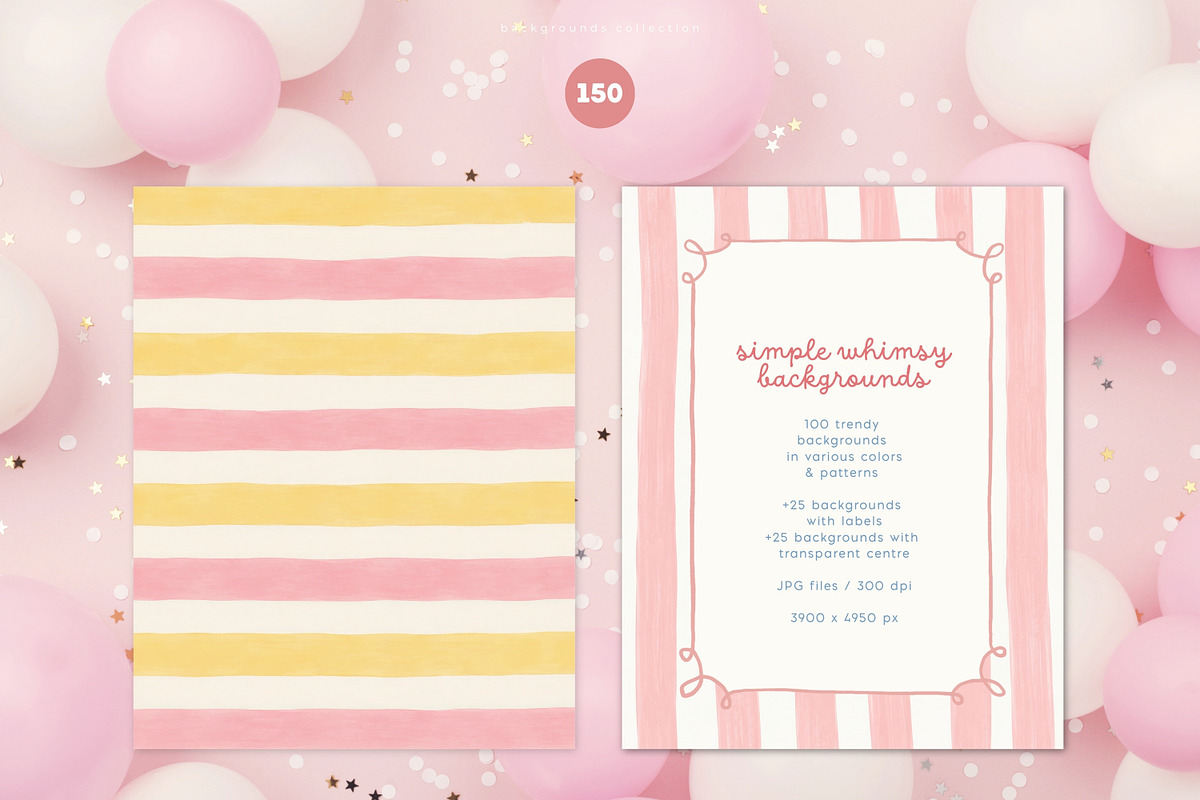Simple Whimsy Backgrounds, a Background Graphic by PeDe Designs (Photo 5 of 15)