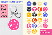 Keychain Cut File Solar Round Design, an Object Graphic by InkCloudDesign (Thumbnail 1 of 4)