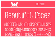 Beautiful Faces font, a Font by weknow (Thumbnail 1 of 5)