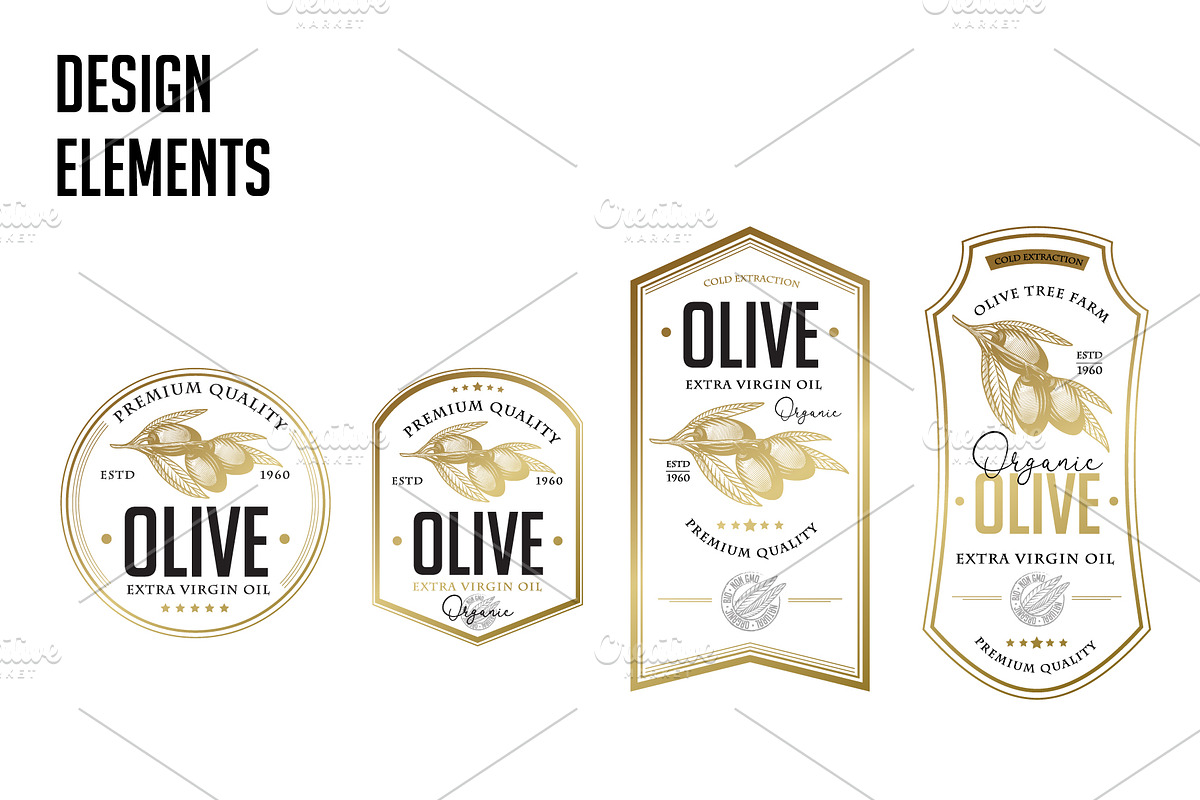 Olivet - olive branch collection, a Decorative Illustration by VioSilent (Photo 9 of 10)
