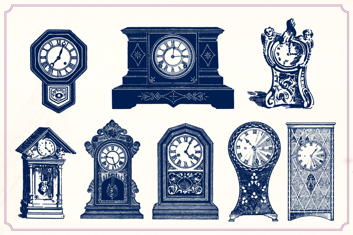 Vintage clocks and watches, a Technology Illustration by Mr Vintage (Photo 5 of 5)