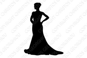 Bride Bridal Wedding Dress, a Person Illustration by Christos Georghiou