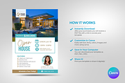 The Open House Real Estate Canva, a Flyer Template by antyalias store (Thumbnail 3 of 3)