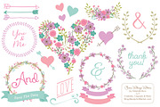 Vector Garden Party Vintage Flowers, an Illustration by Amanda Ilkov (Thumbnail 1 of 4)