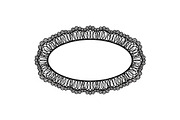 Vintage Lace Oval Frame Bundle, an Illustration by yasushie (Thumbnail 30 of 30)