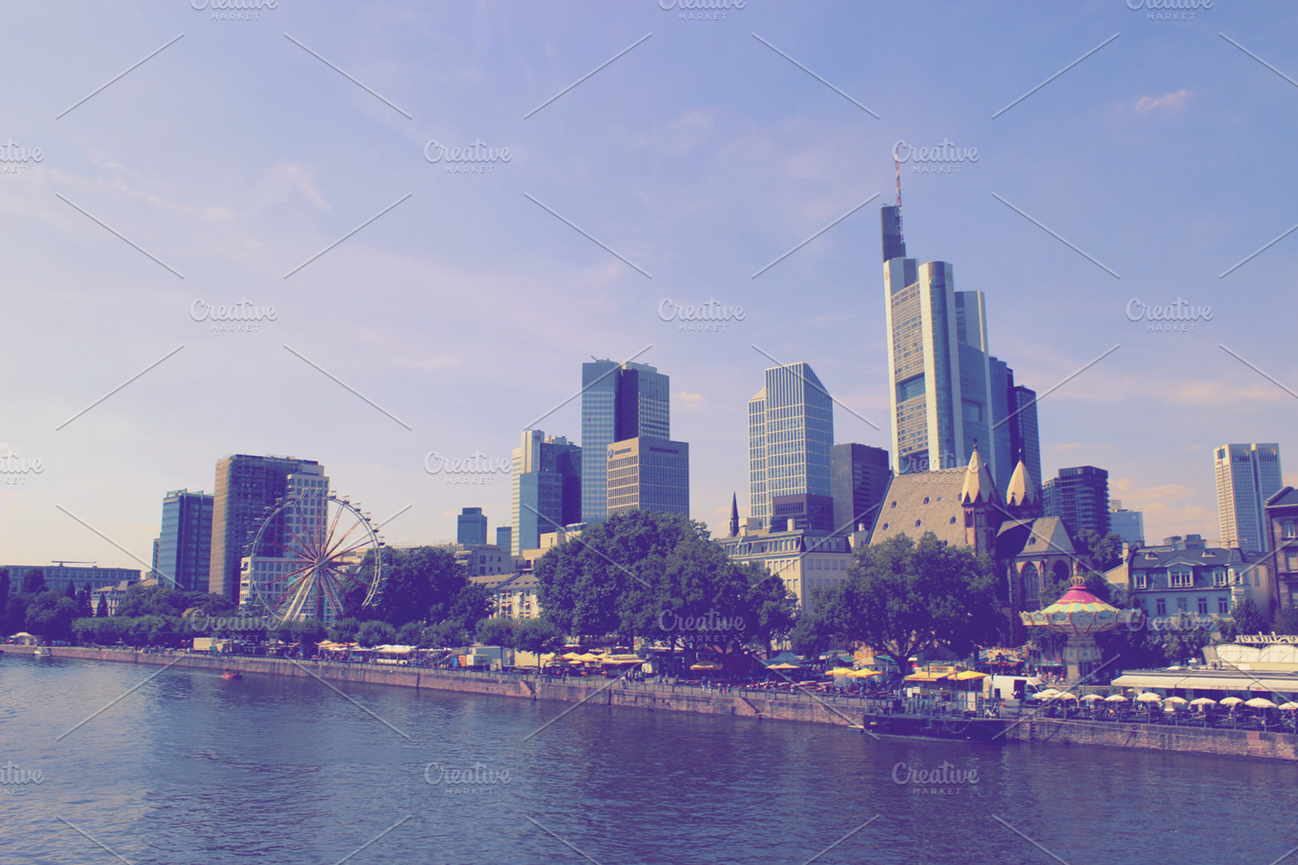 Skyline of Frankfurt Skyscraper, an Architecture Photo by Beavergraphy