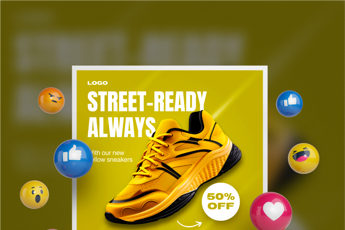 Instagram Post Modern Shoes Sale, an Illustration by Dheny Designer (Photo 2 of 5)