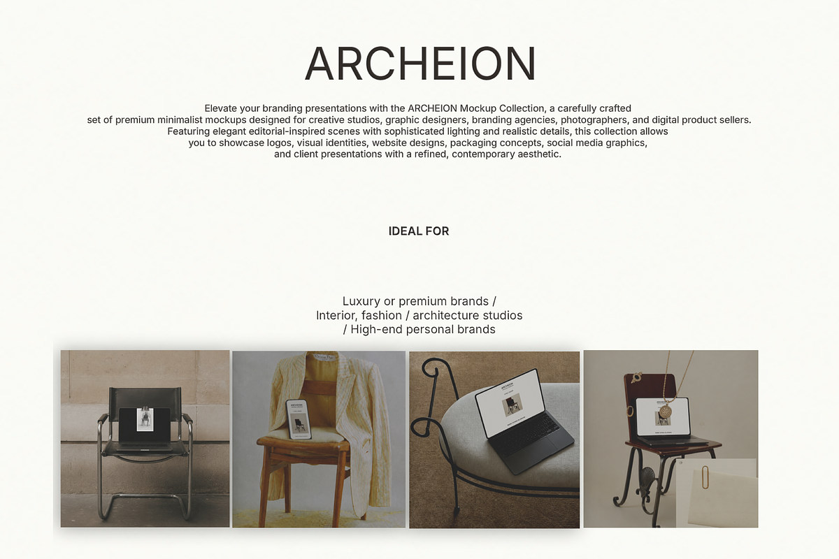 Editorial Branding Mockup Collection, a Mac Mockup by Atelier Contour (Photo 3 of 9)