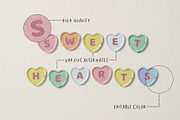 Sweet Hearts Candy Font, a Font by Khara Plicanic (Thumbnail 2 of 7)