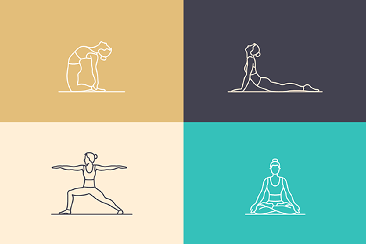 Yoga - illustrations and logos, a Graphic by venimo (Photo 5 of 5)