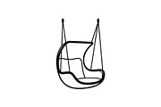 Hanging Egg Chair Silhouette Bundle, an Illustration by Designer_Momina (Thumbnail 37 of 51)