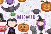 Halloween Watercolor Illustrations, an Illustration by Doodle and Stitch (Thumbnail 1 of 2)