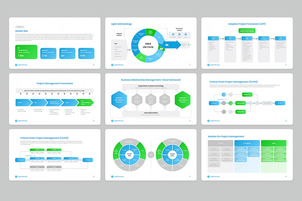 Project Planning for PowerPoint, a Presentation Template by HiSlide.io