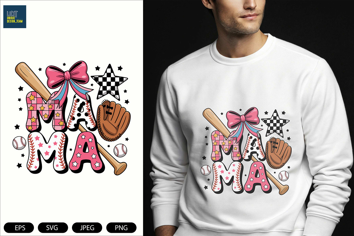 Baseball Mama Coquette Png, a Sport Illustration by Unique Design Team (Photo 6 of 7)