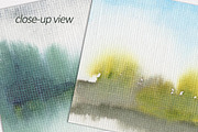 Watercolor Landscapes on Canvas, a Background Graphic by SweetRenieDesigns (Thumbnail 4 of 4)