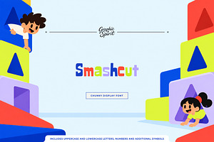 Smashcut Chunky Playful Display Font