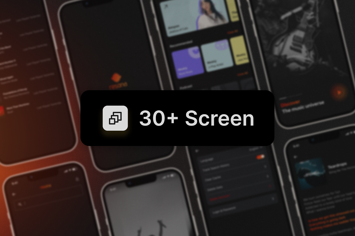 Resona - Music Streaming App UI Kit, an UI Kit Template by restiyathena (Photo 3 of 7)