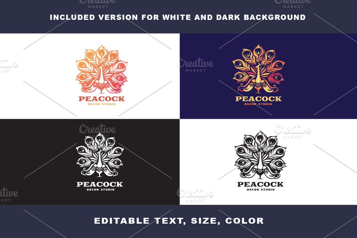 Peacock logo, a Branding & Logo Template by SODESIGN (Photo 2 of 2)