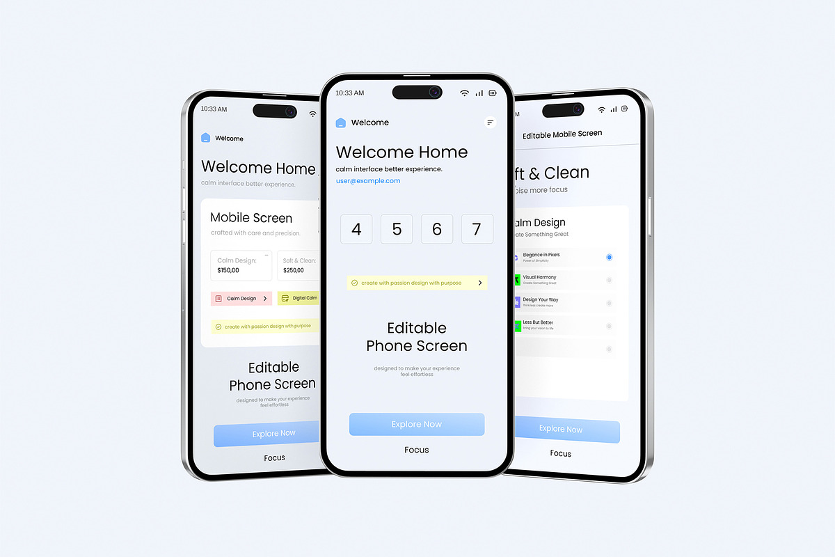 Smartphone Screen Mockup Collection, an iPhone Mockup by graphypix (Photo 7 of 14)