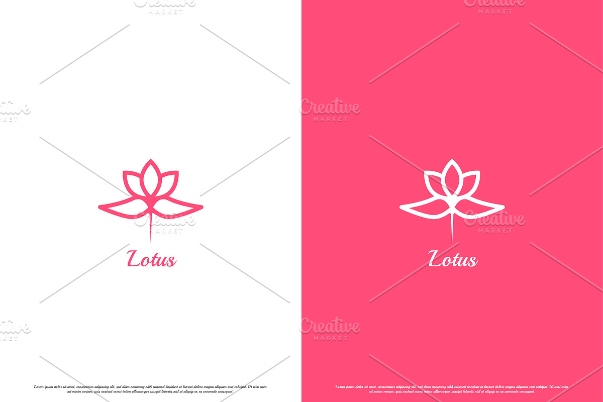 Lotus Flower Fashion Logo Design, a Branding & Logo Template by Morvana Crew
