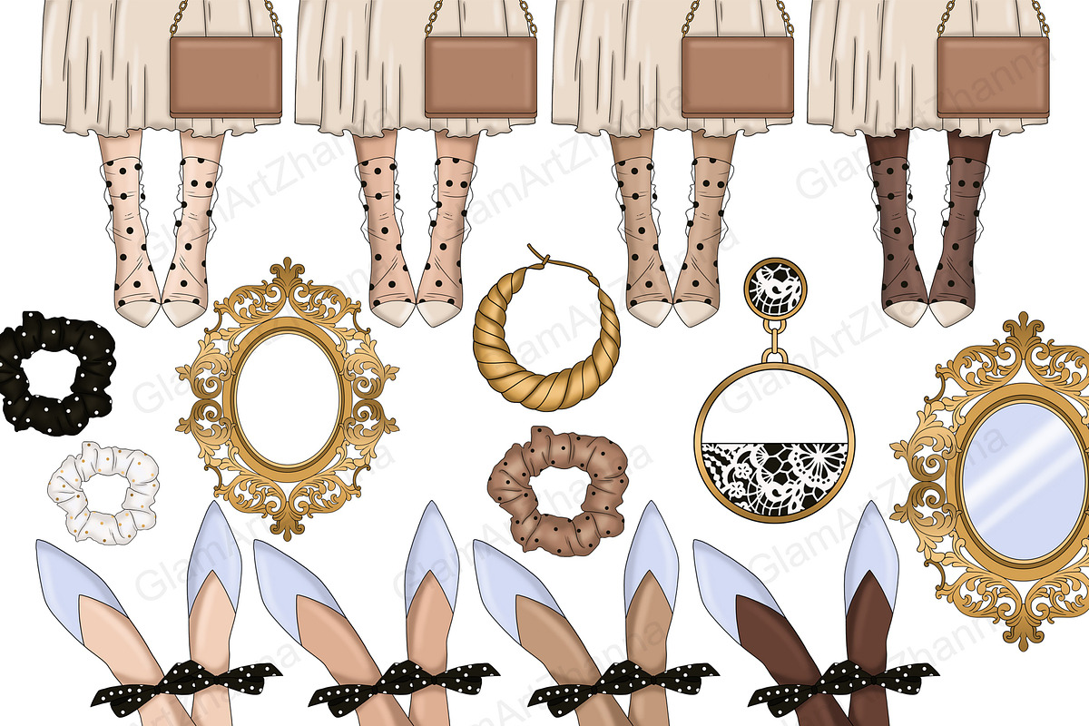 Fashion Clipart, an Object Illustration by GlamArtZhanna (Photo 3 of 5)
